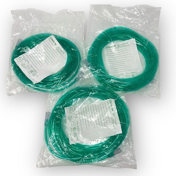 Salter Labs 2025G-25 Oxygen Tubing Green New NIP Lot of 3 - Picture 1 of 3